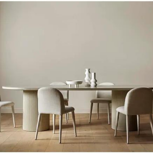 Benjamin Ripple Oval Dining Table by GlobeWest