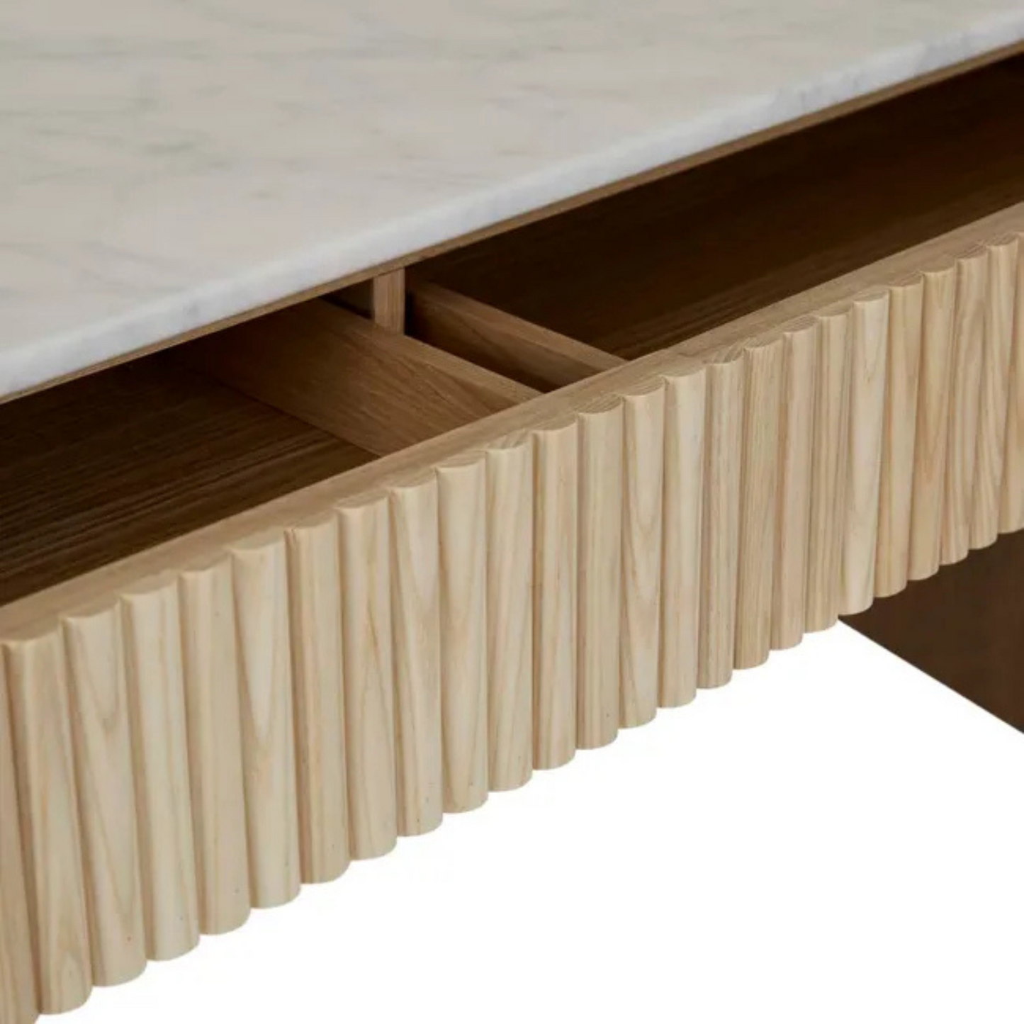 Benjamin Ripple Grand Marble Console by Globewest