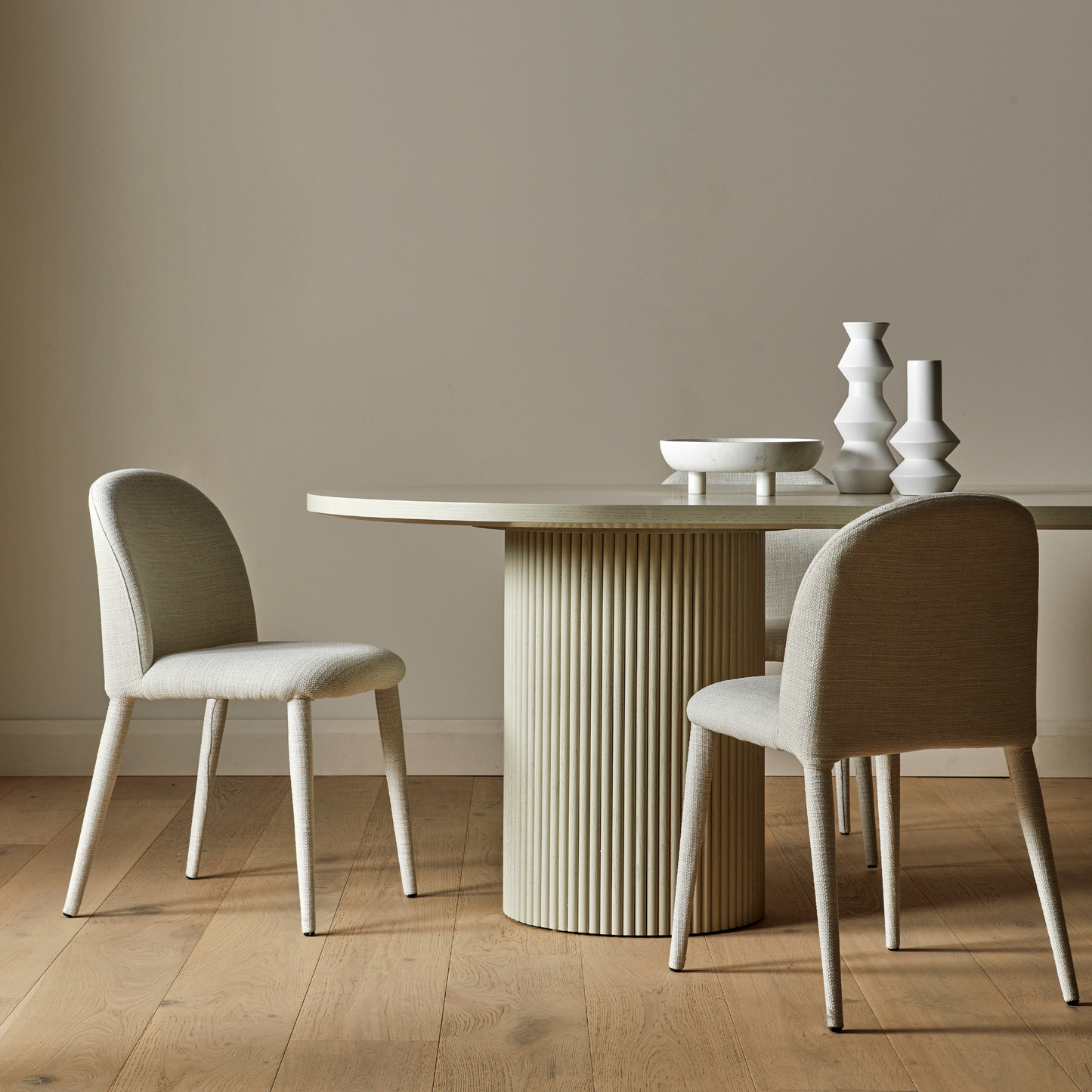 Benjamin Ripple Oval Dining Table by GlobeWest