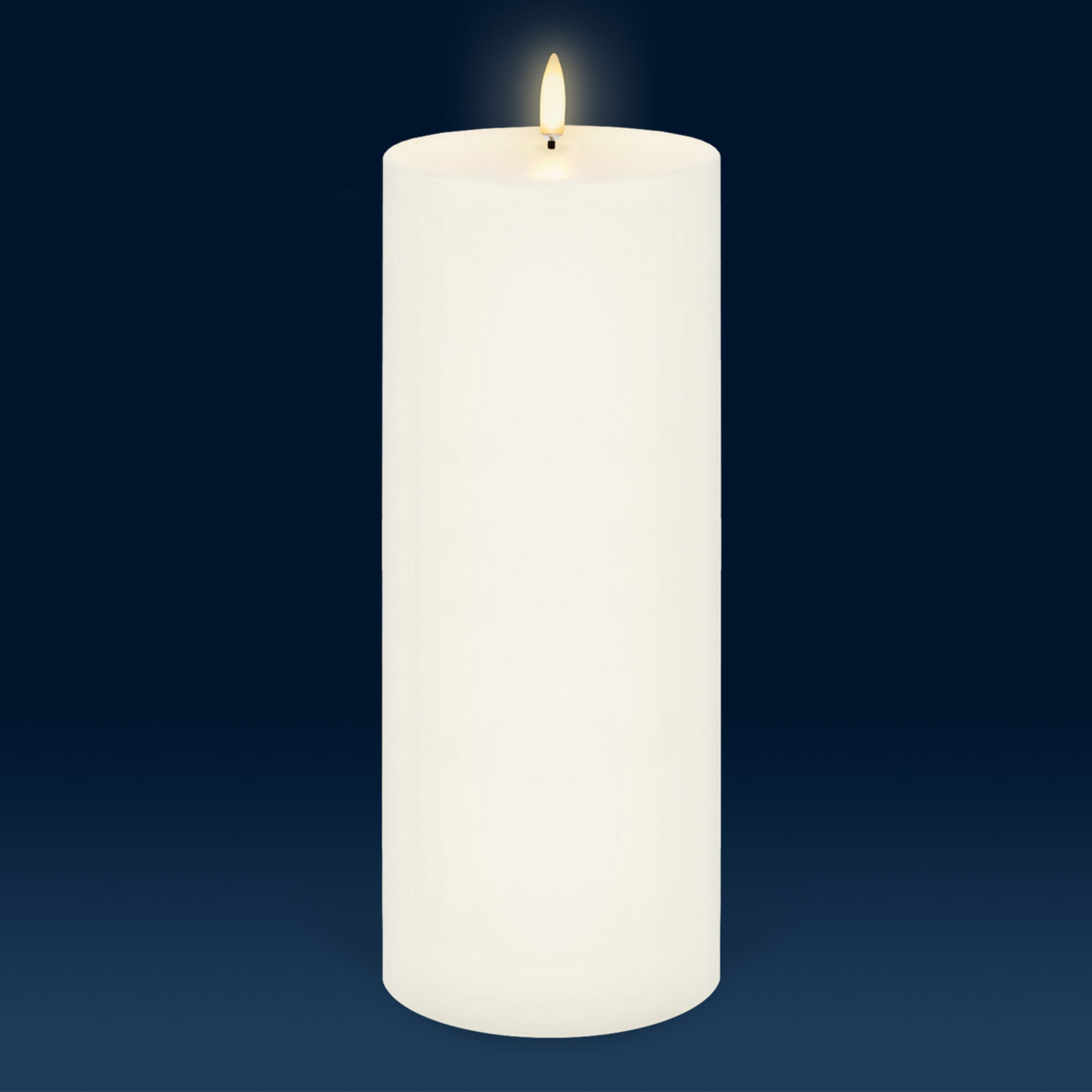 LED Pillar Candles Ivory
