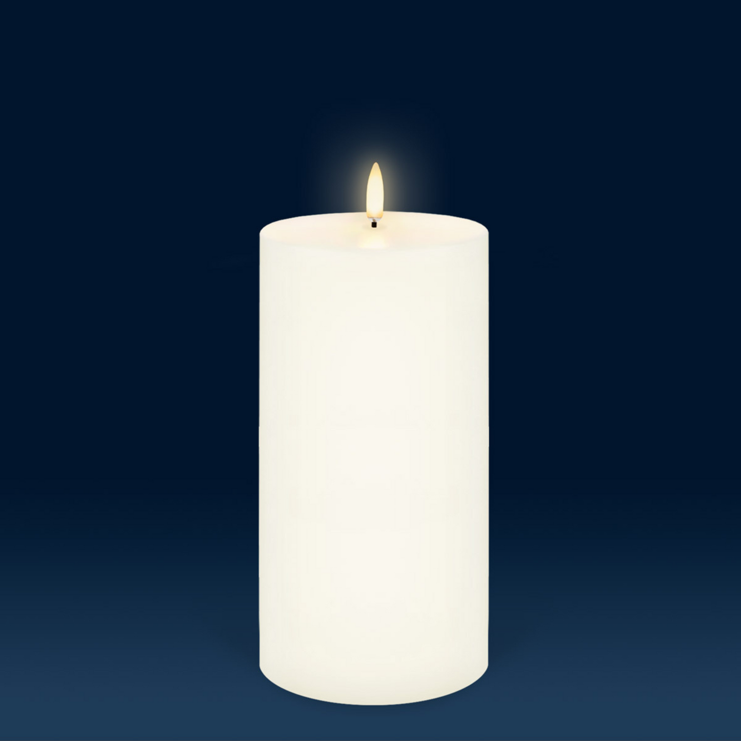 LED Pillar Candles Ivory