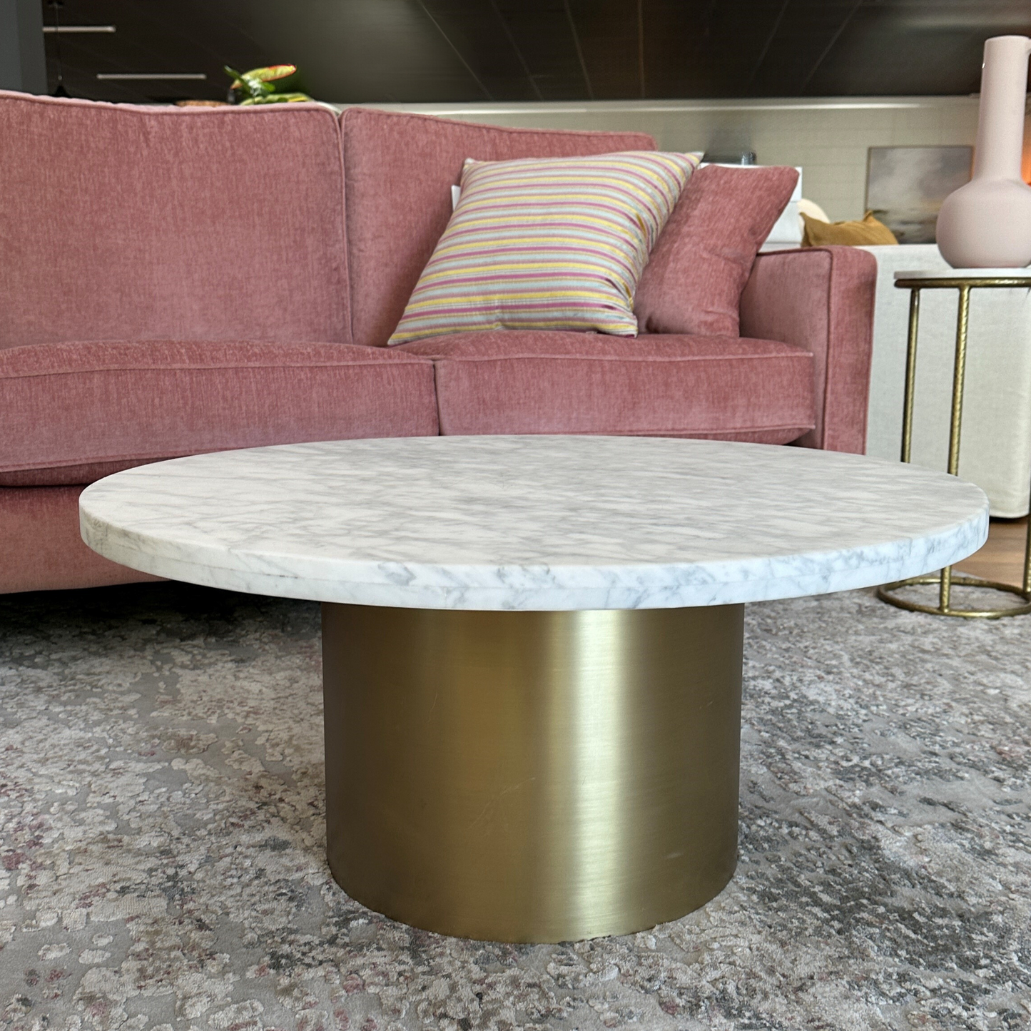 Elle Pillar Coffee Table GlobeWest Ex Display