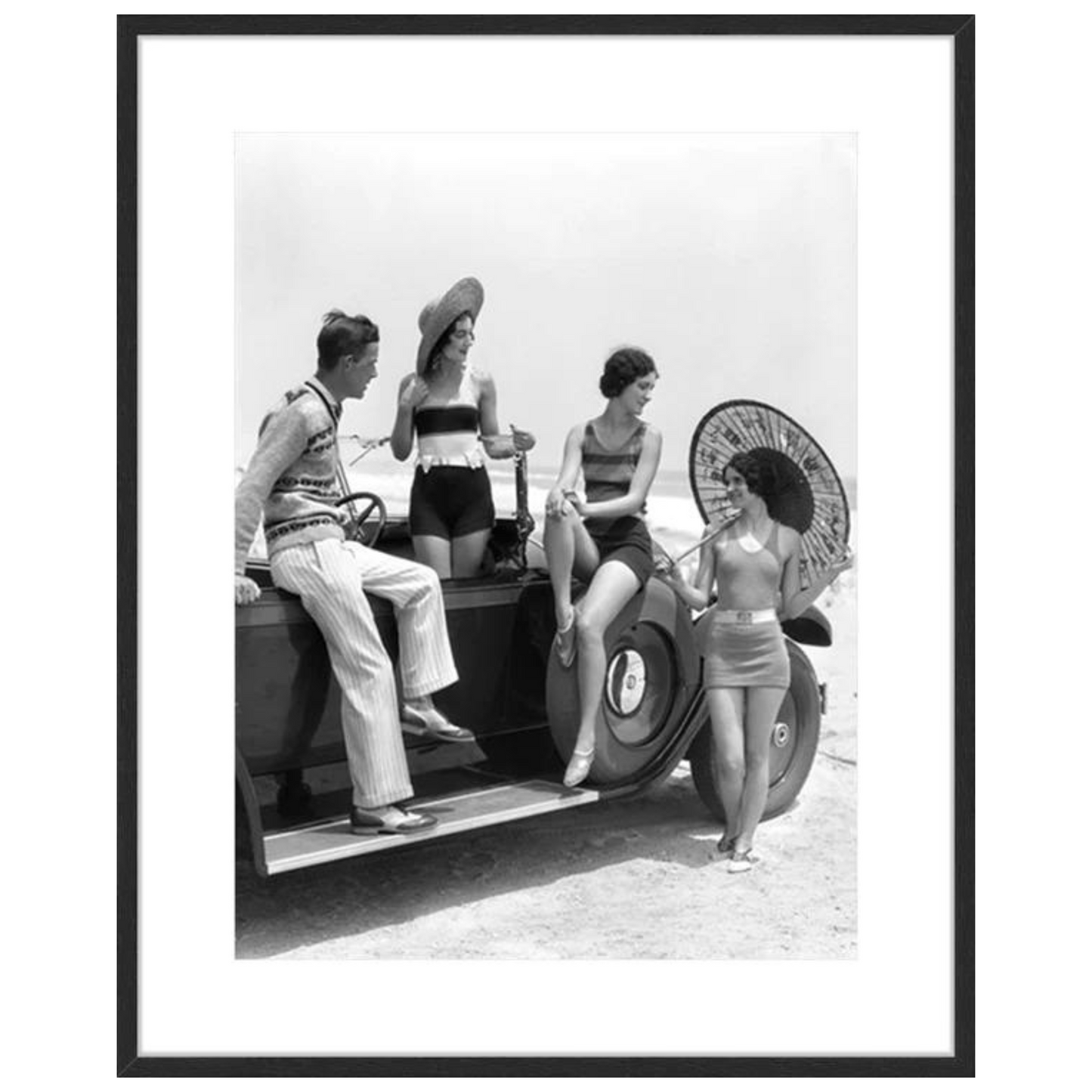 Weekend on Long Island Black and White Art