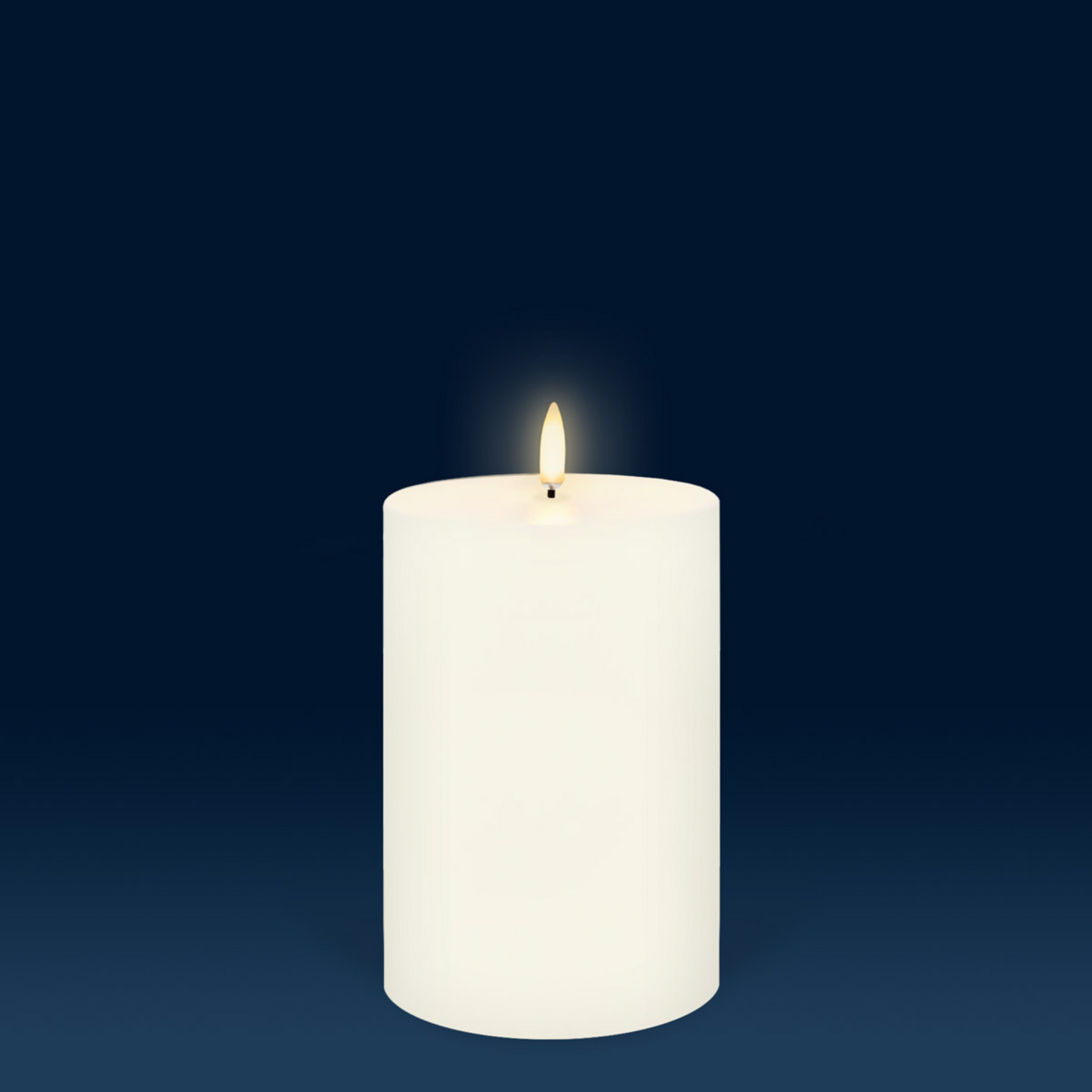LED Pillar Candles Ivory