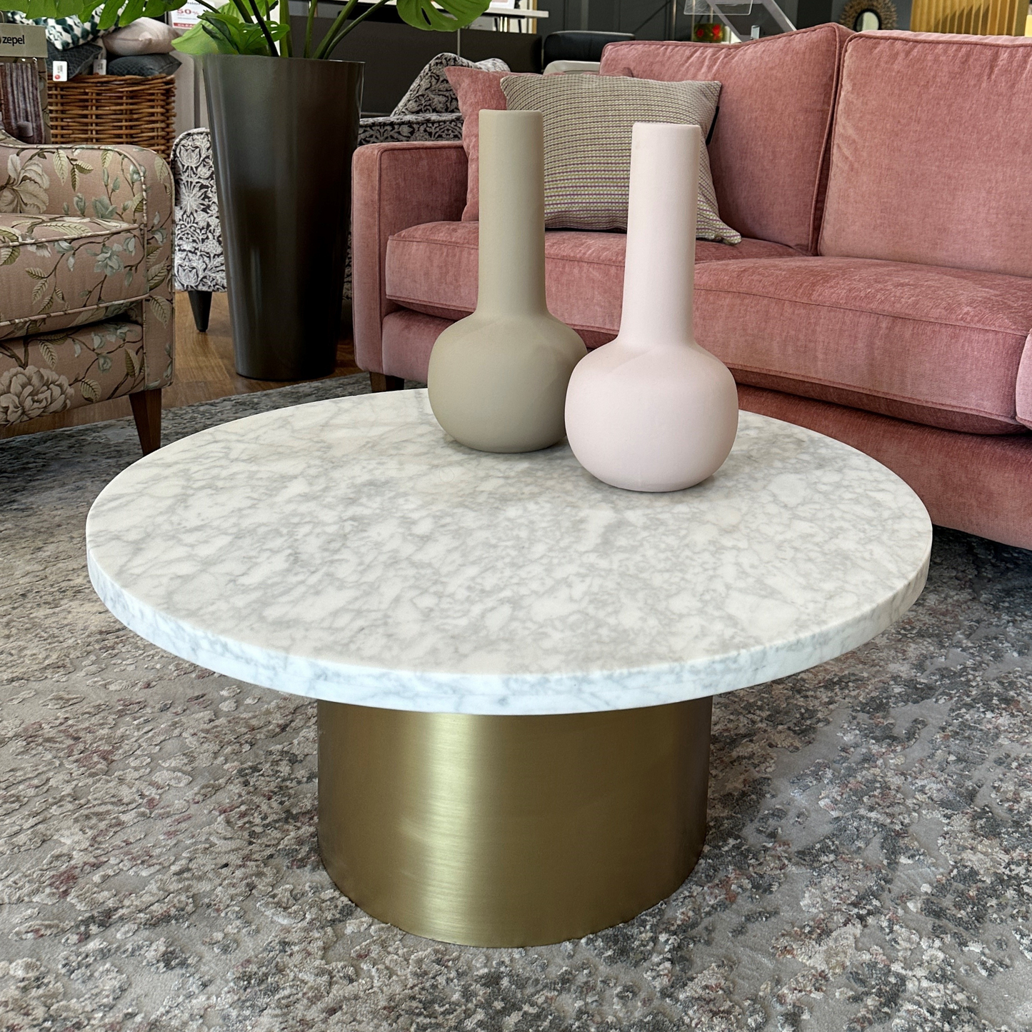 Elle Pillar Coffee Table GlobeWest Ex Display