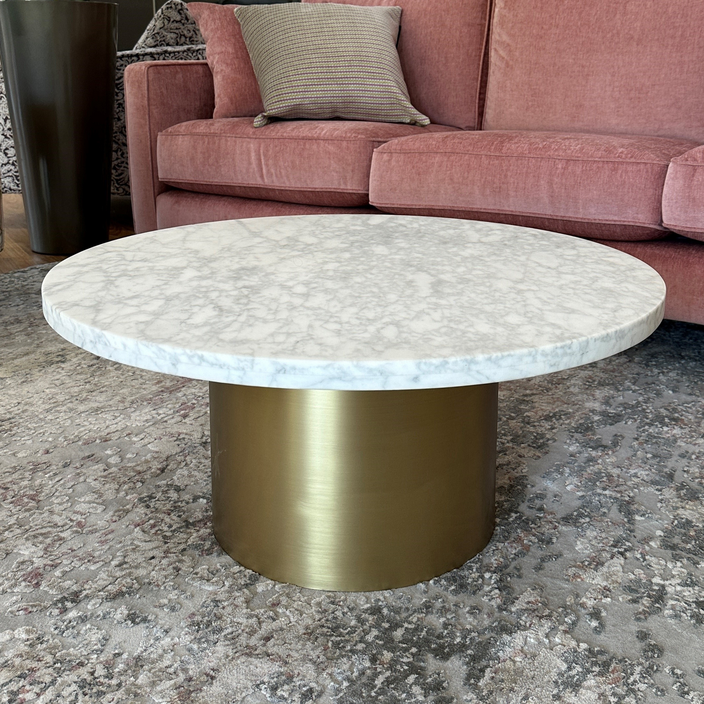 Elle Pillar Coffee Table GlobeWest Ex Display