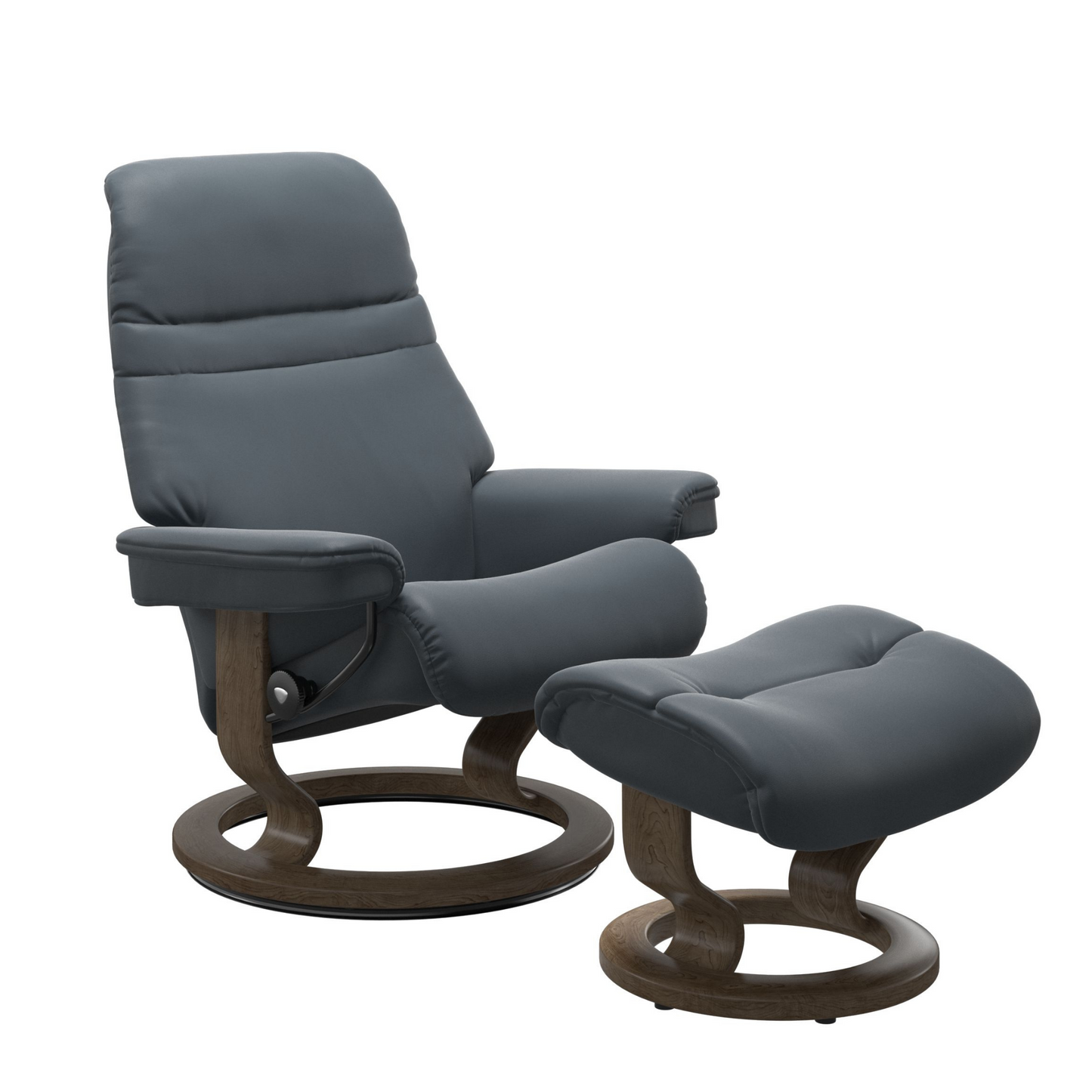 Sunrise Large Recliner Chair & Stool Classic Base by Stressless