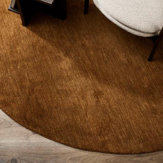 Sandringham Round Rug Pecan