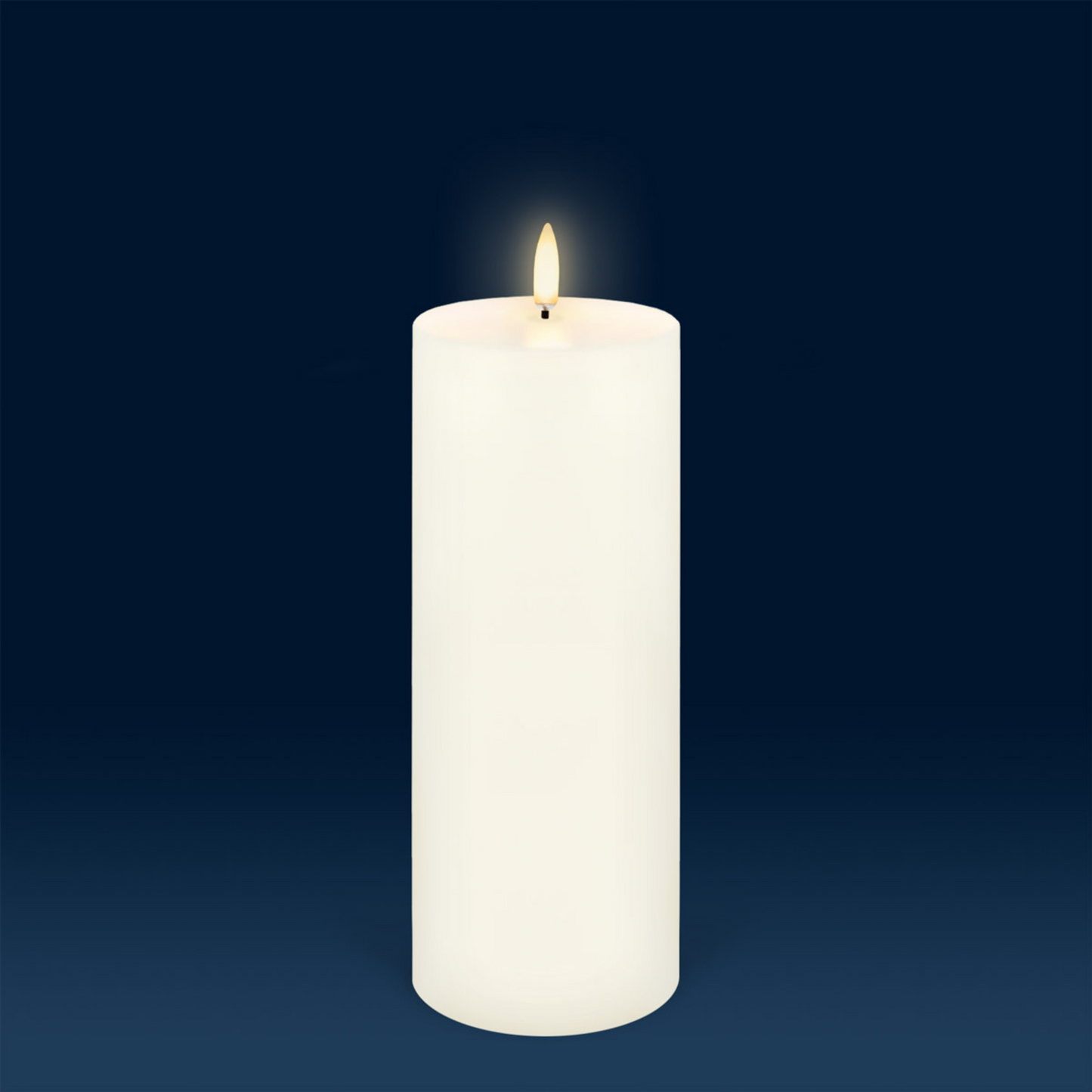 LED Pillar Candles Ivory