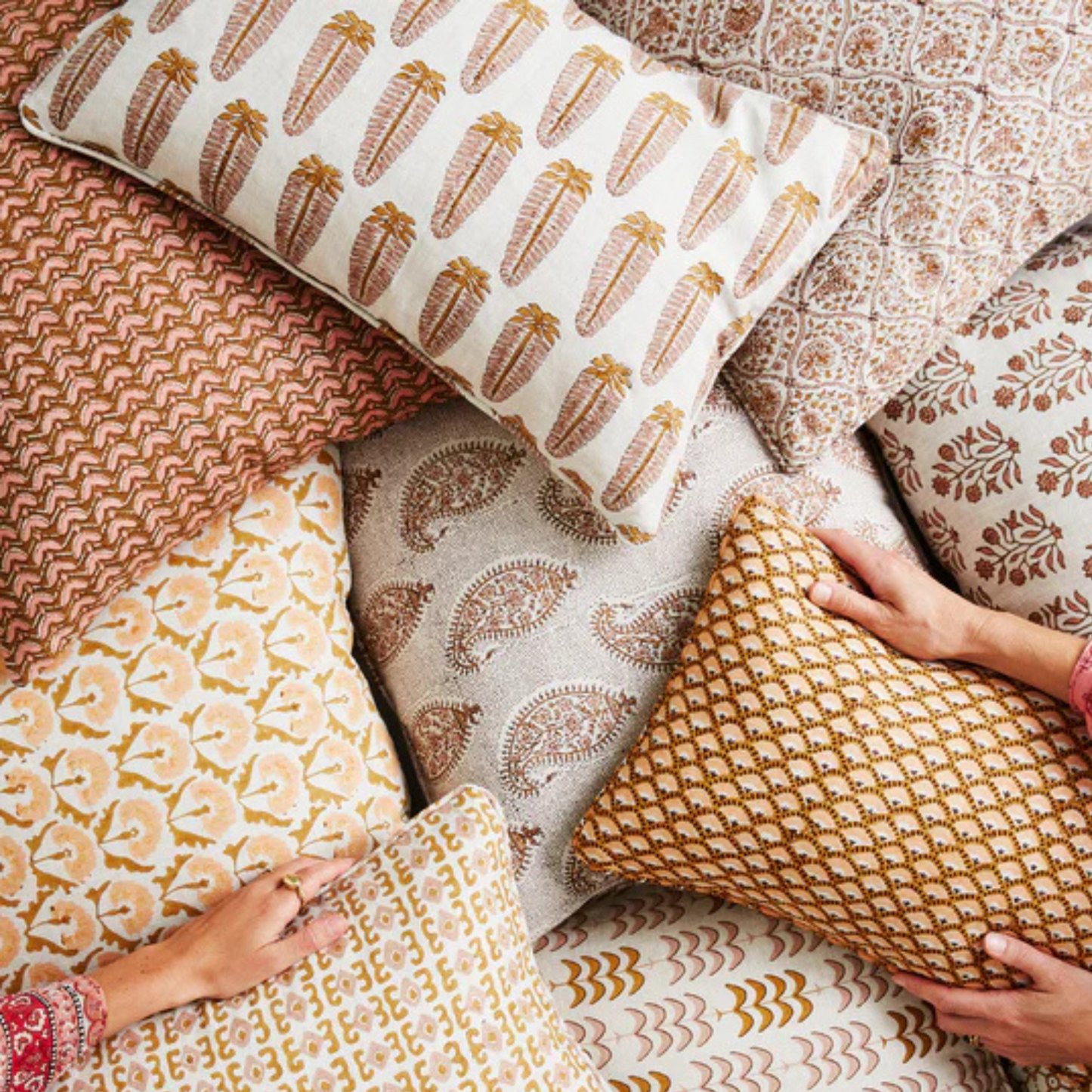 Akola Petal Linen Cushion