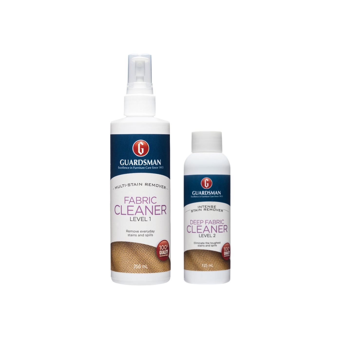 Fabric Care Bundle 1 - Fabric Cleaner Level 1 & Deep Clean Fabric Cleaner Level 2