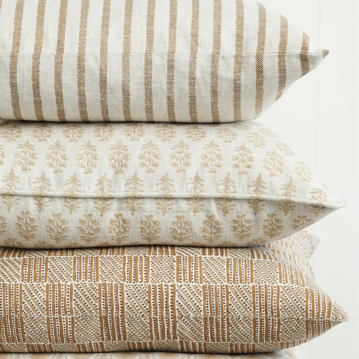Kythira Washed Pista Linen Cushion