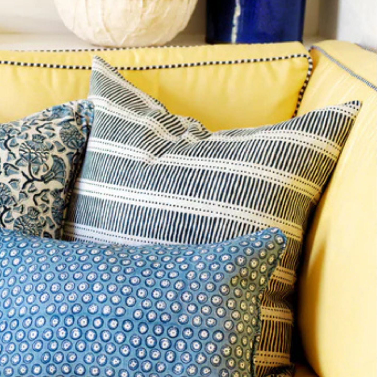 Matches Indian Teal Linen Cushion