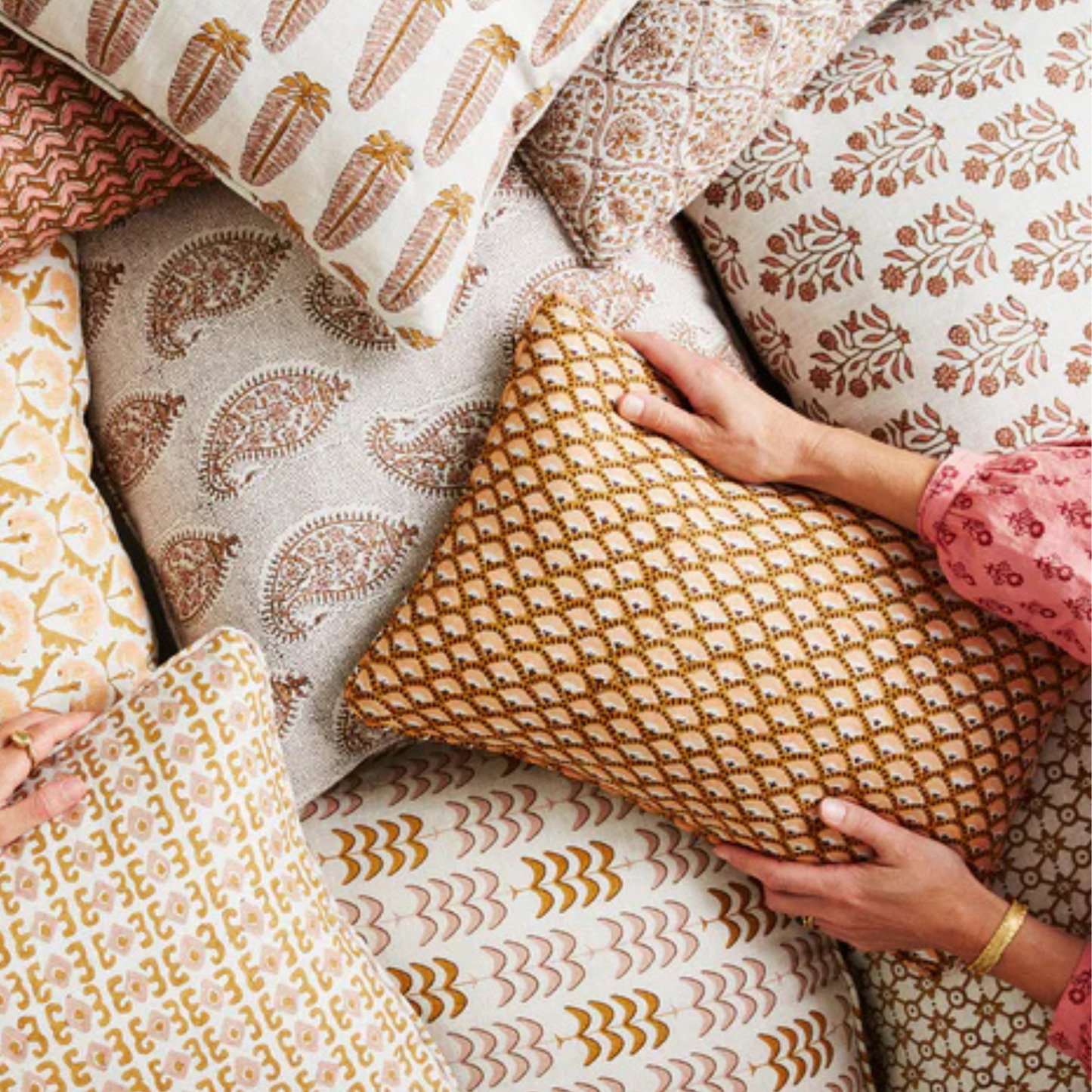 Naples Spice Linen Cushion