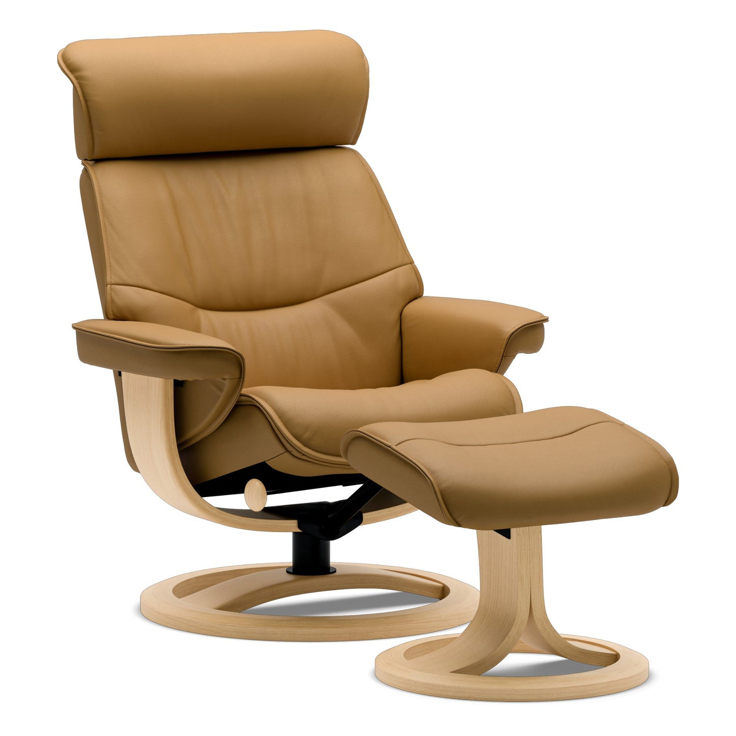 Nordic 93 Recliner Chair with Ottoman by IMG