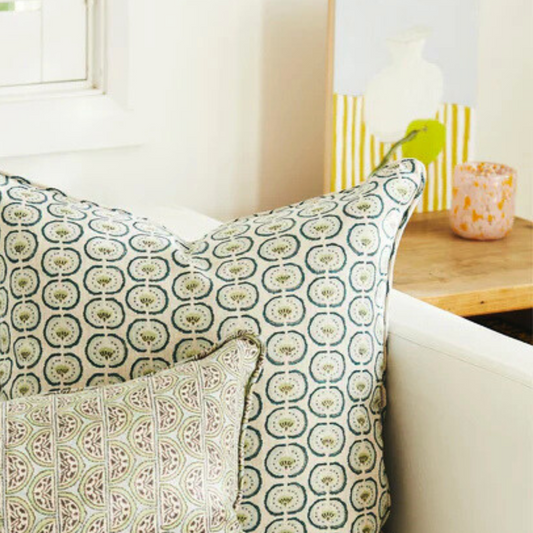 Okinawa Wasabi Linen Cushion