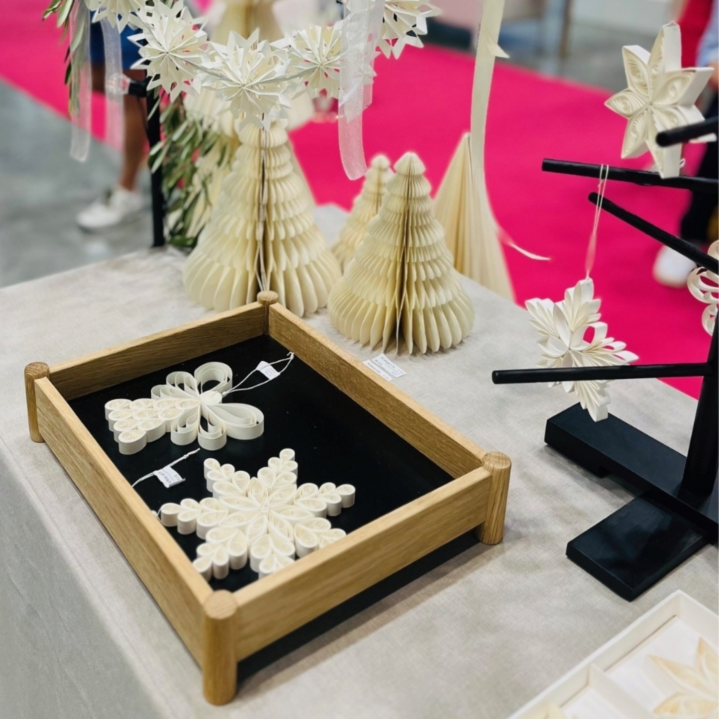 Quilling Angel Paper Hanging Ornament Off-White H11.5cm