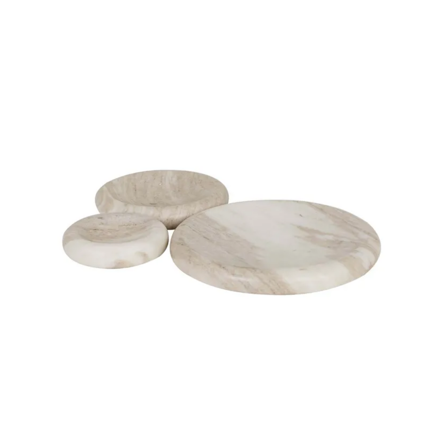Rufus Indra Bowl Oat Marble by GlobeWest