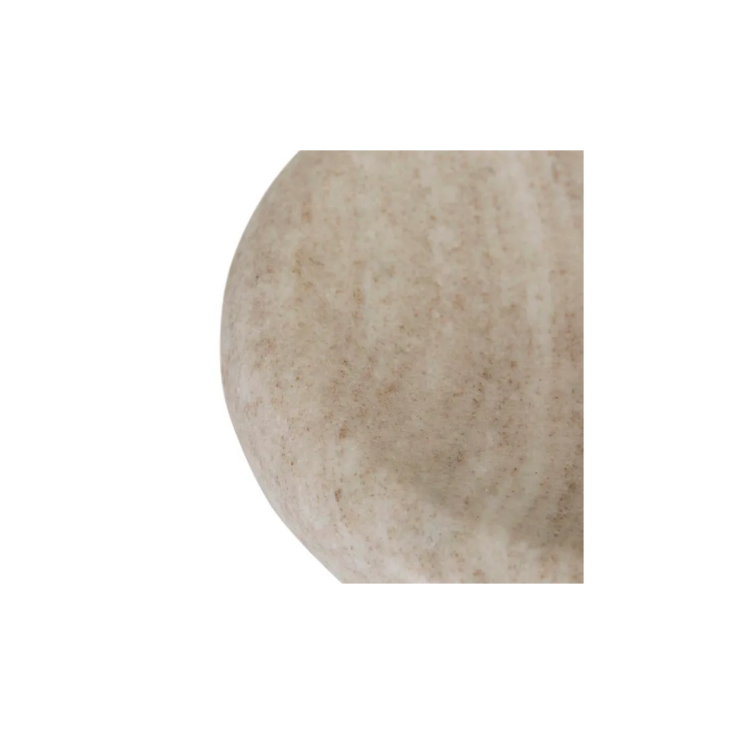 Rufus Indra Shallow Bowl Oat Marble by Globewest