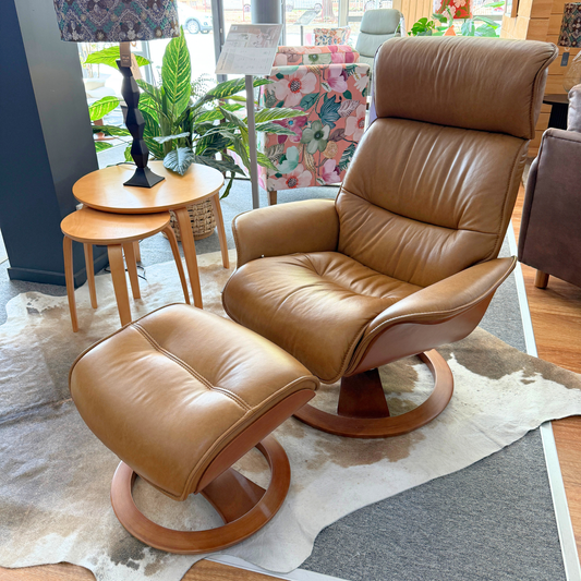 Space 5300 Recliner Chair & Ottoman by IMG Ex Display