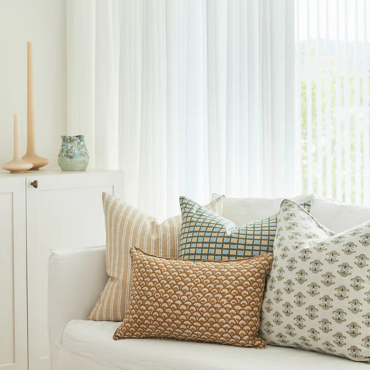 Tindari Thyme Linen Cushion