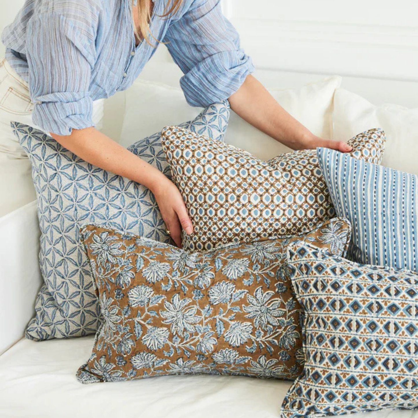 Zhao Tobacco Linen Cushion