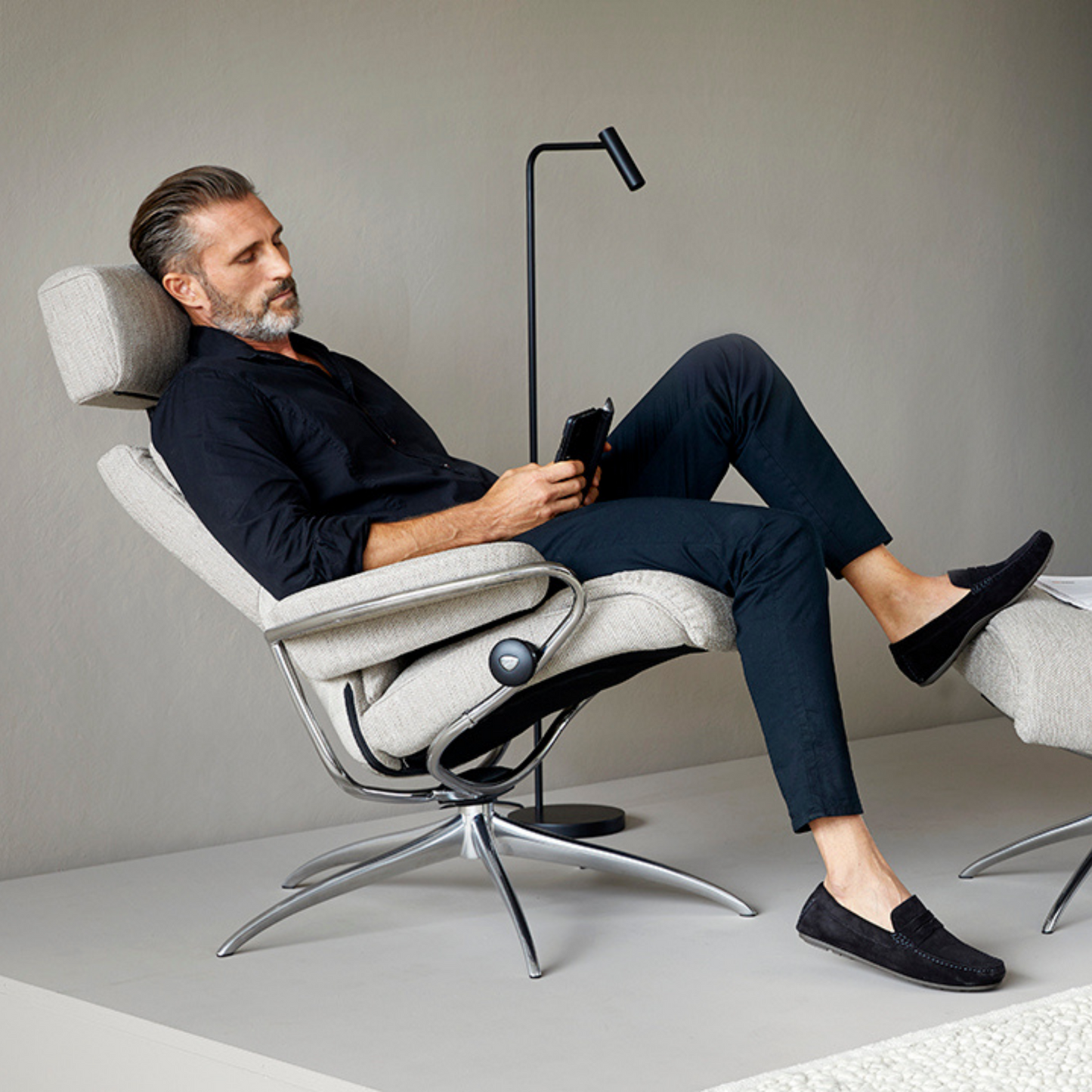 Tokyo High Back Recliner with Adjustable Head Rest by Stressless