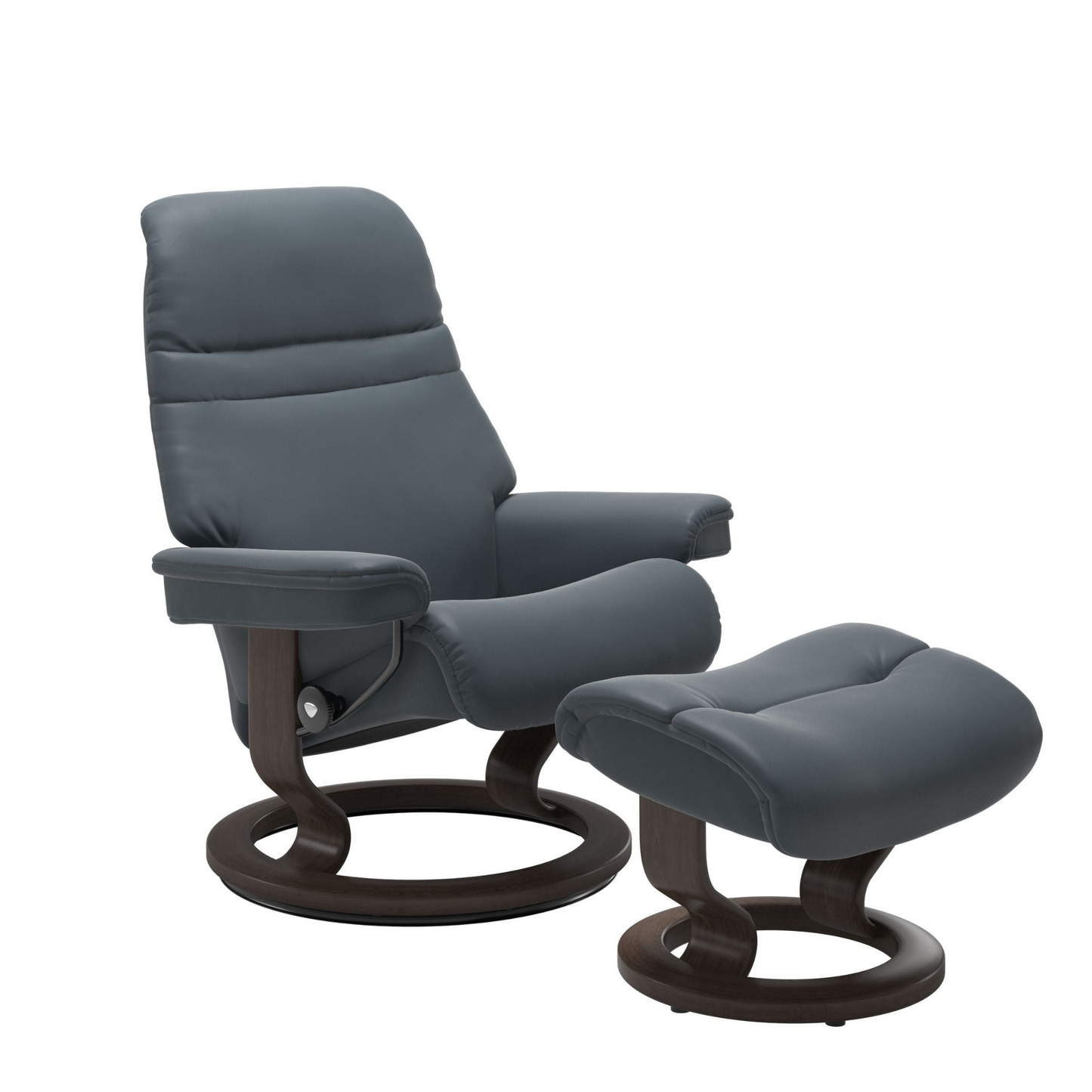 Sunrise Large Recliner Chair & Stool Classic Base by Stressless