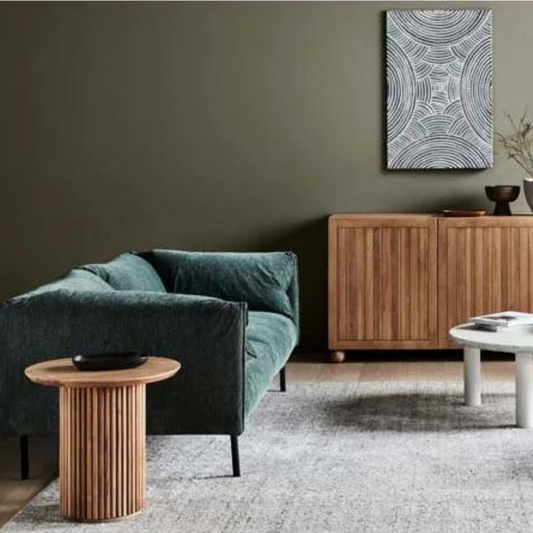 Tully Side Table in Natural Teak by Globewest