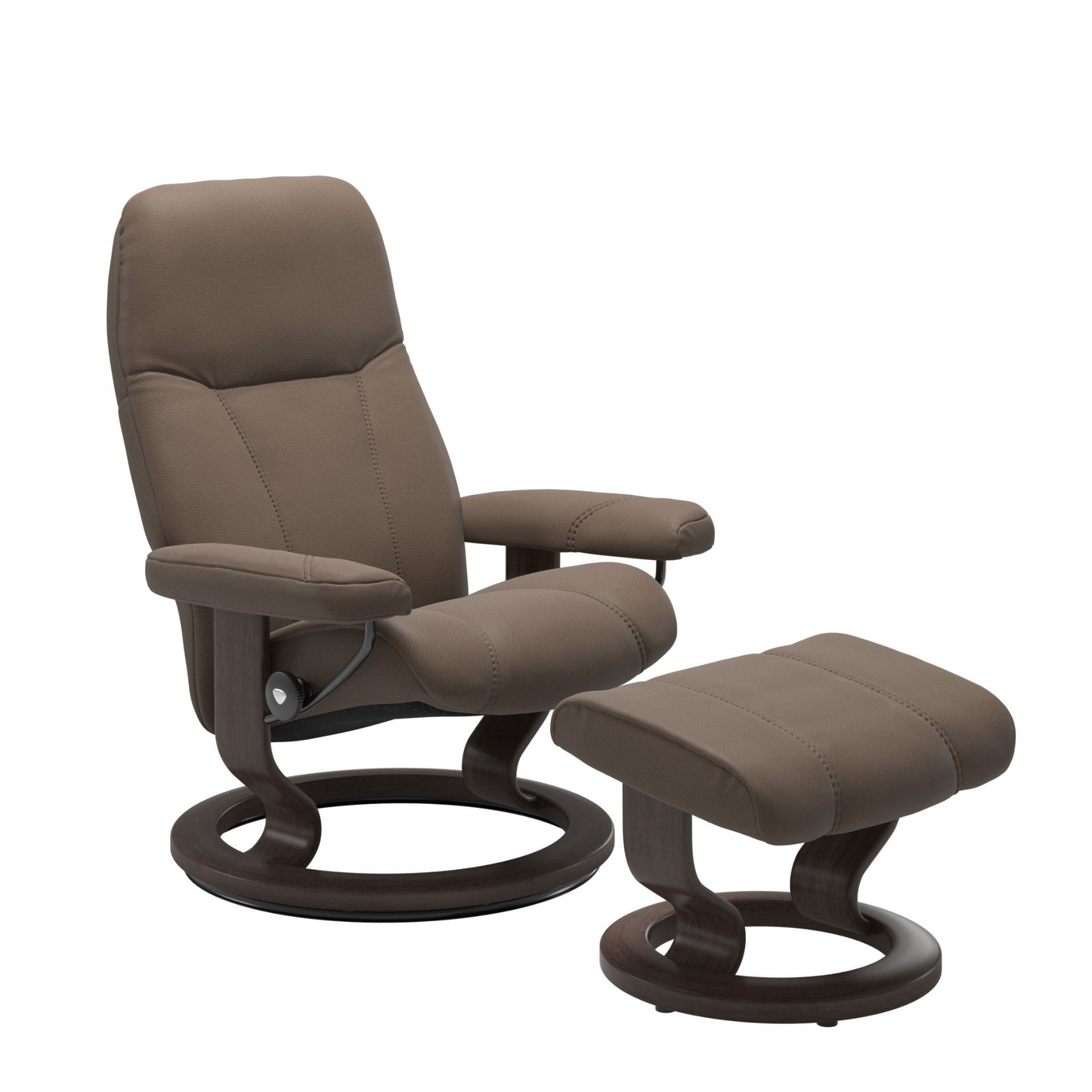 Consul Large Recliner Chair & Stool Classic Base by Stressless