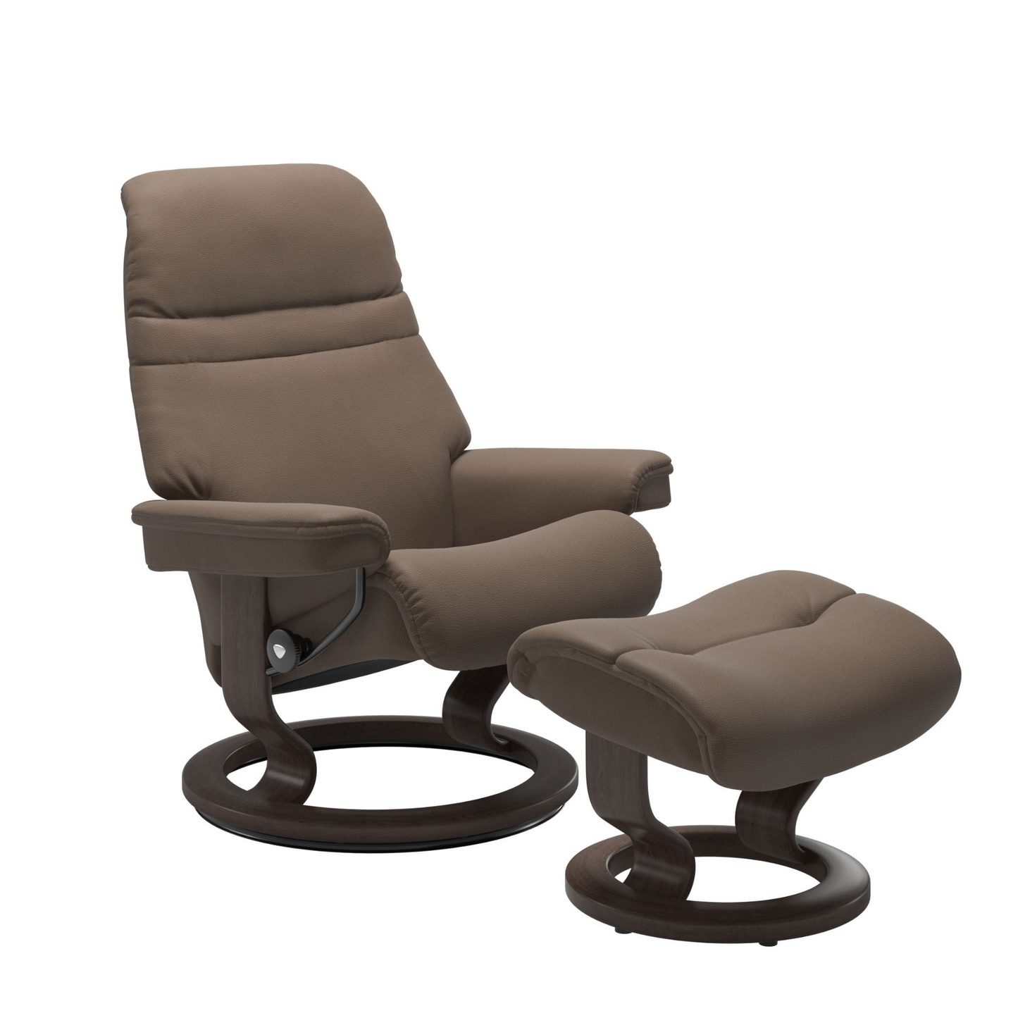 Sunrise Large Recliner Chair & Stool Classic Base by Stressless