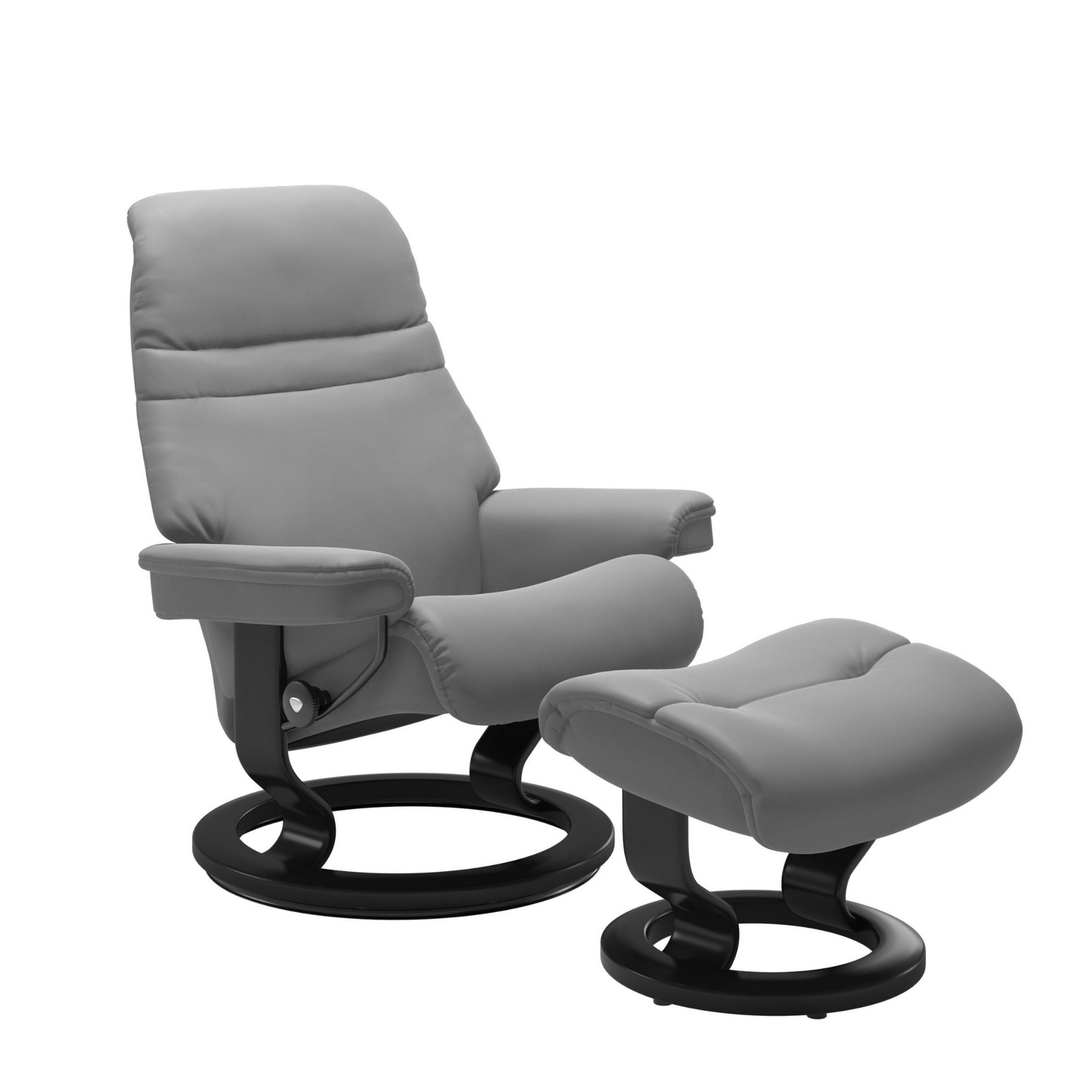 Sunrise Large Recliner Chair & Stool Classic Base by Stressless