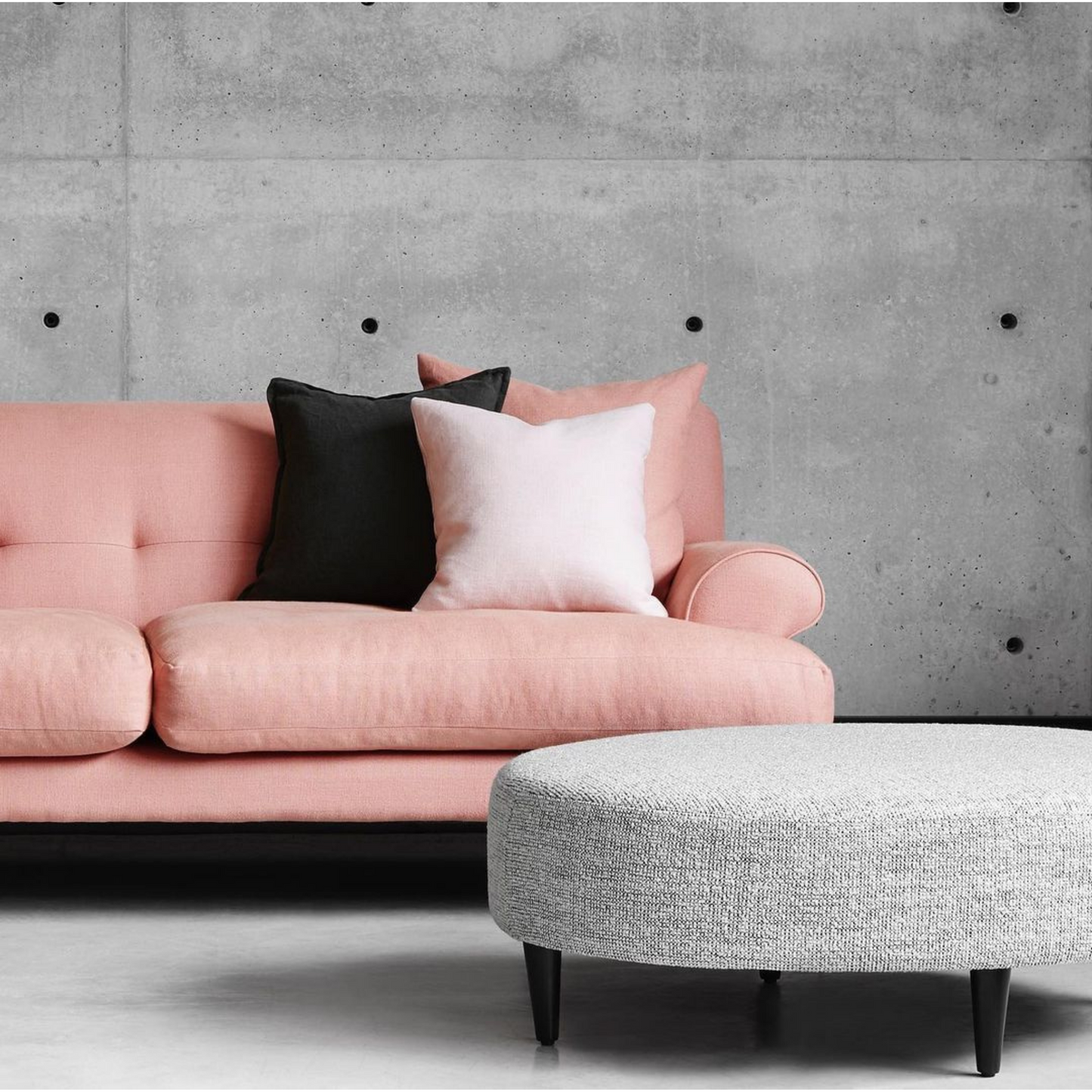 Dalton Circle Ottoman Range by Molmic