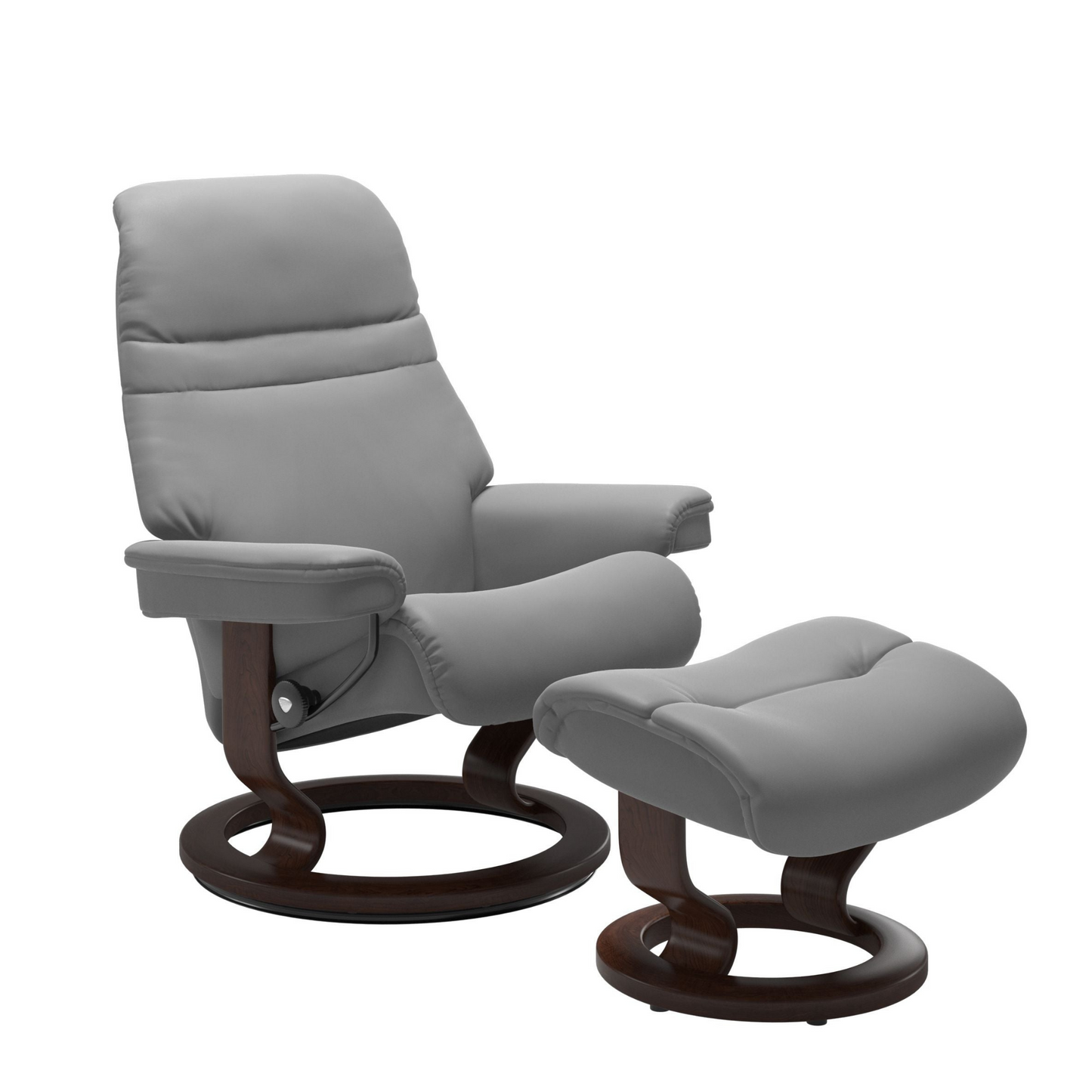 Sunrise Large Recliner Chair & Stool Classic Base by Stressless