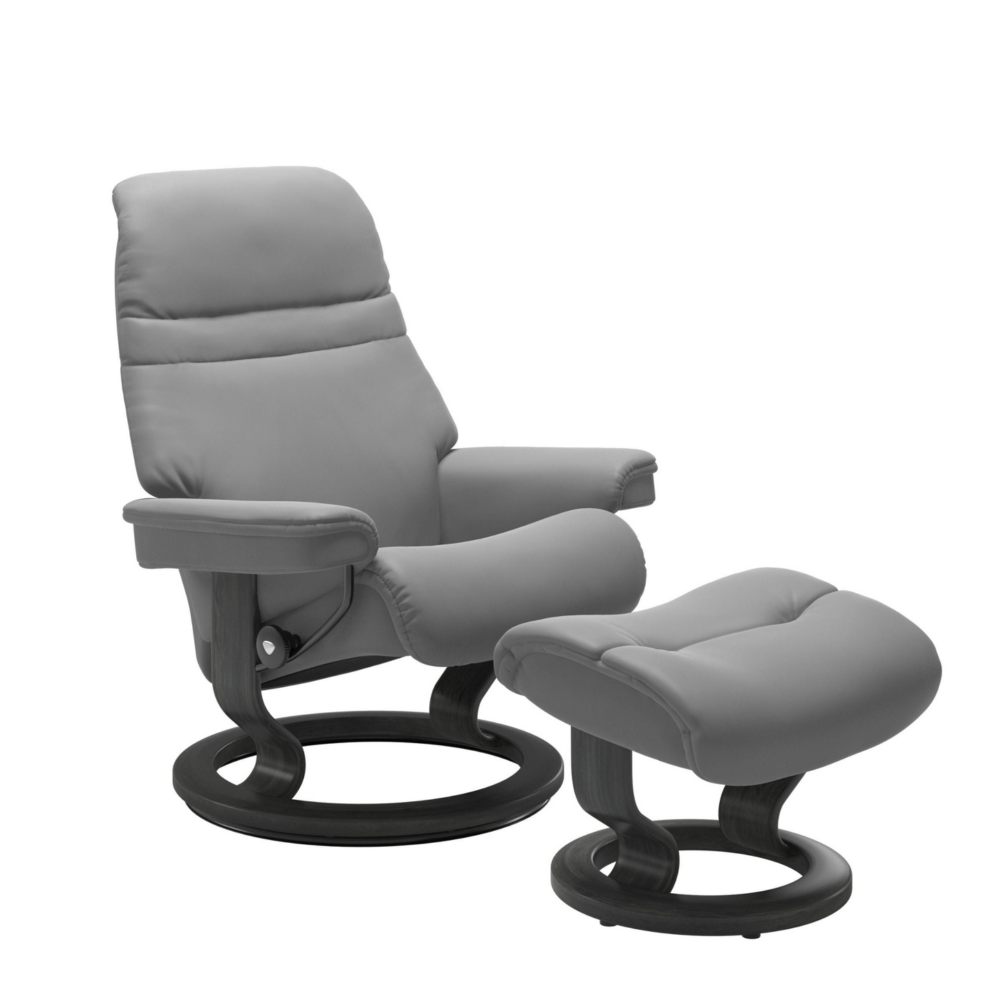 Sunrise Large Recliner Chair & Stool Classic Base by Stressless