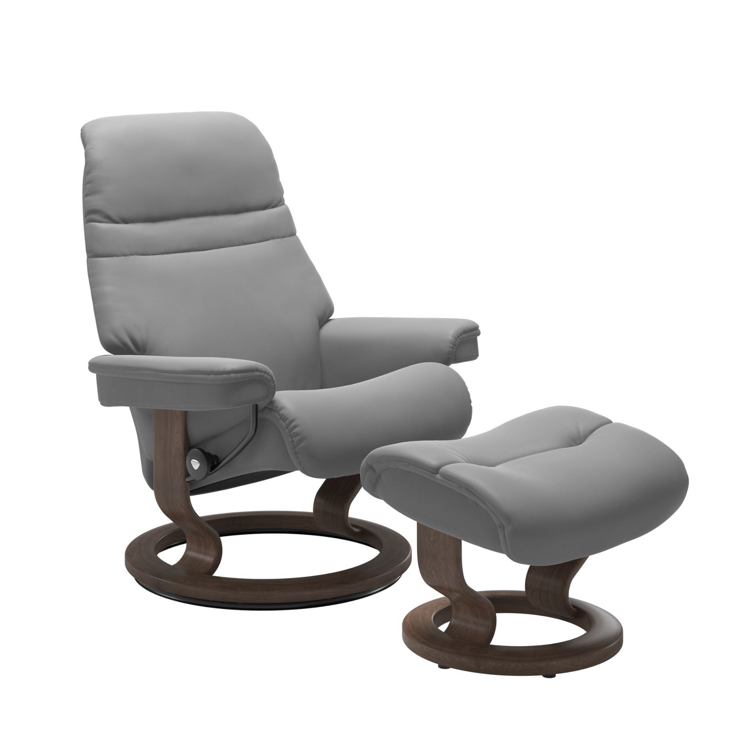 Sunrise Large Recliner Chair & Stool Classic Base by Stressless