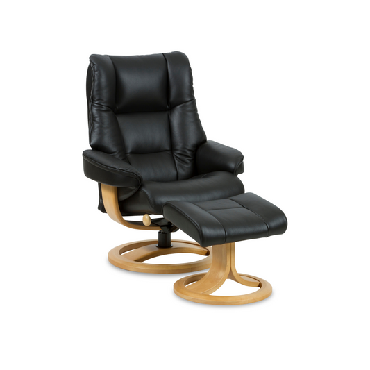 Nordic 60 Recliner Chair with Ottoman by IMG