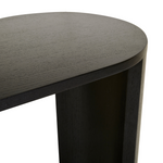 Classique Oval Console - Matt Dark Oak by GlobeWest