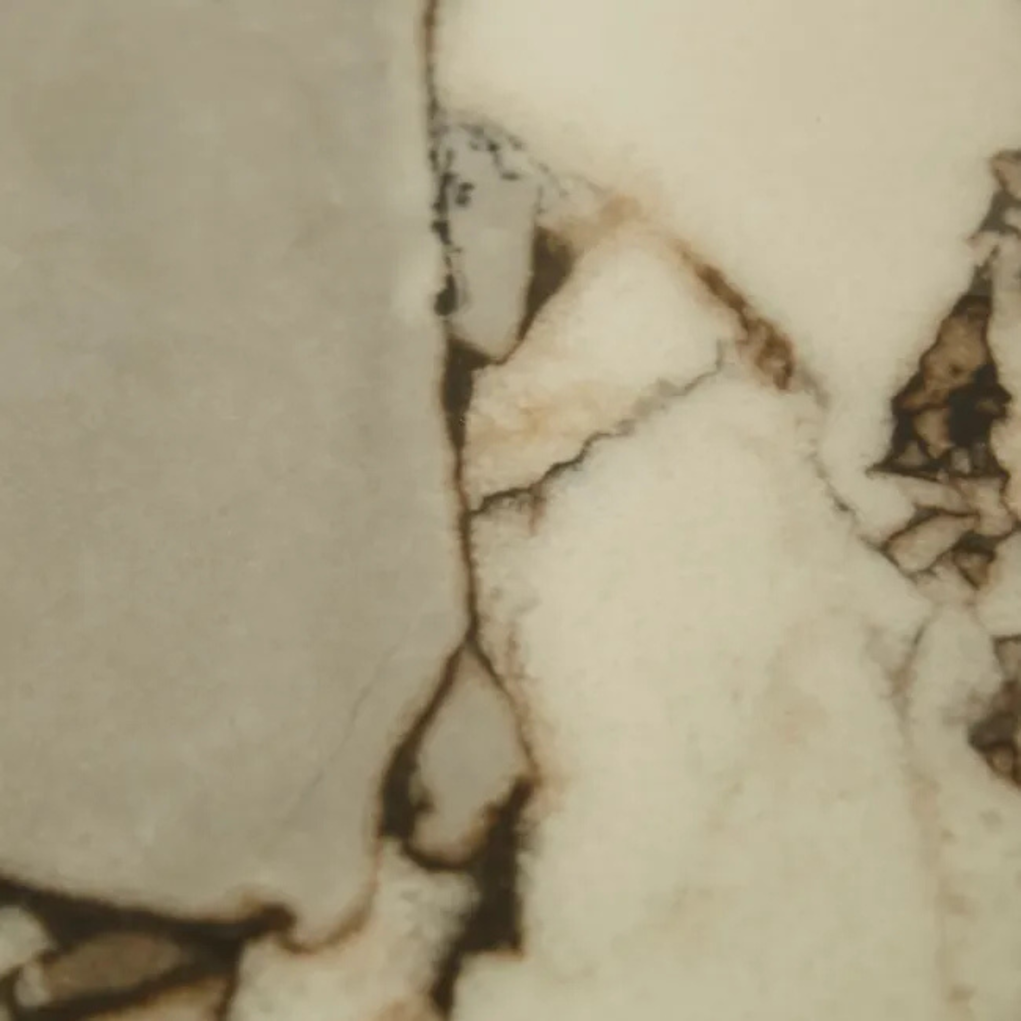 Oberon Crescent Marble Buffet - Matt Ocean Marble - Smoked Ash by GlobeWest