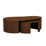 Oberon Curve Nest Coffee Table by Globewest