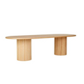 Benjamin Ripple Oval Dining Table by GlobeWest