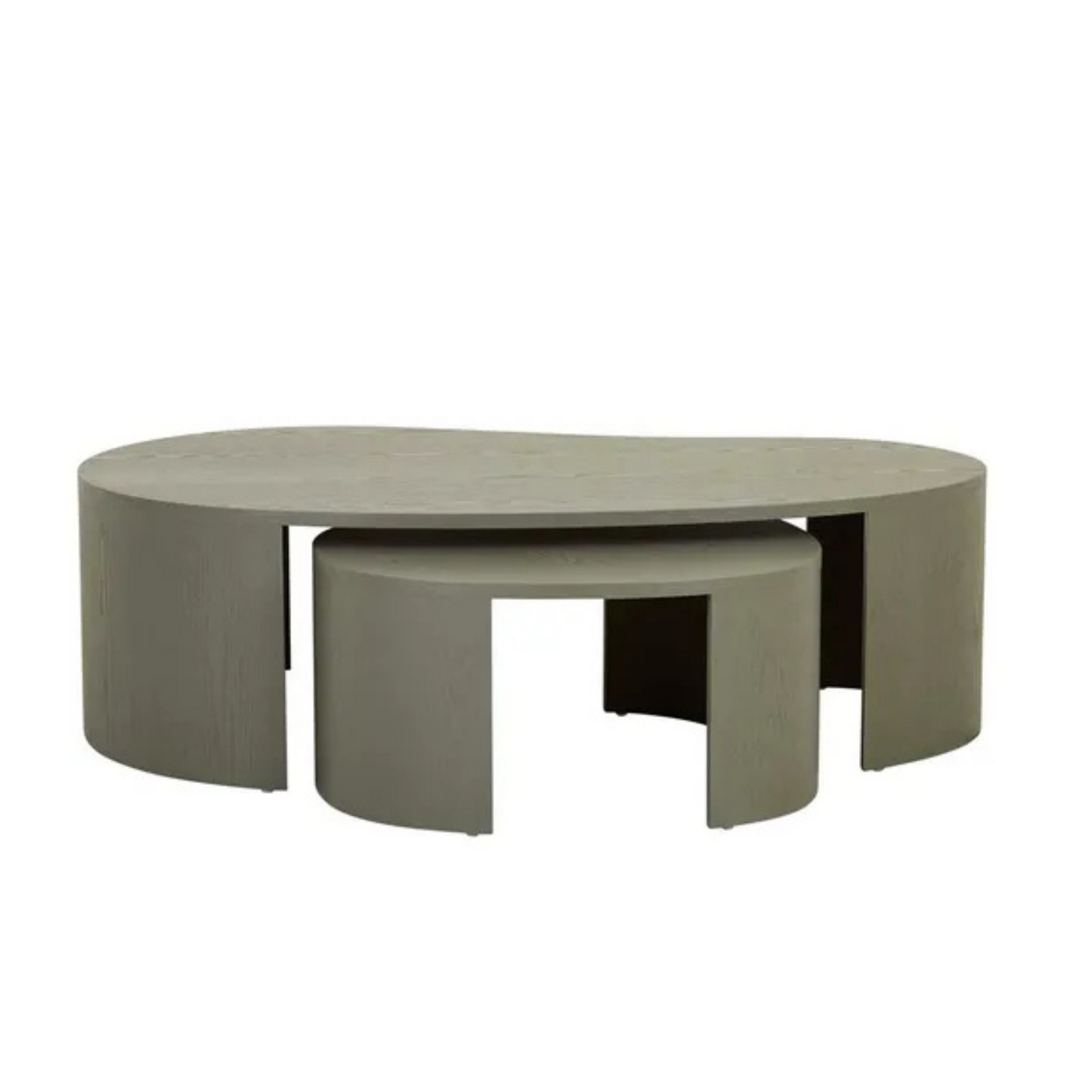Oberon Curve Nest Coffee Table by Globewest