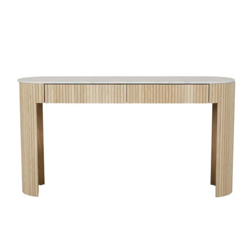 Benjamin Ripple Grand Marble Console by Globewest