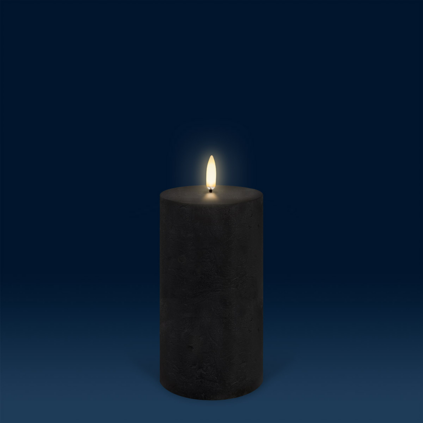 LED Pillar Candles Black