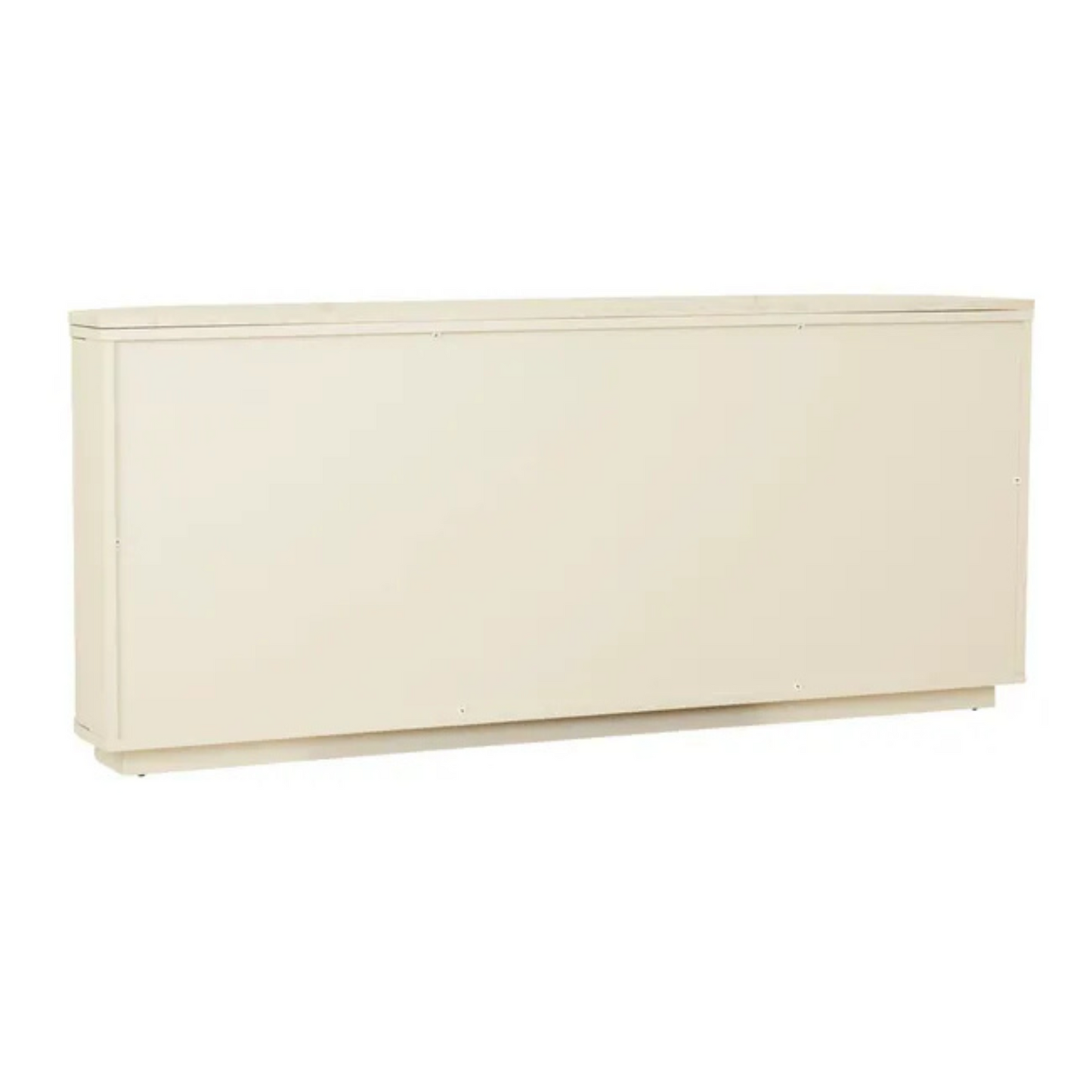 Oberon Crescent Marble Buffet - Natural Travertine - Shell by GlobeWest