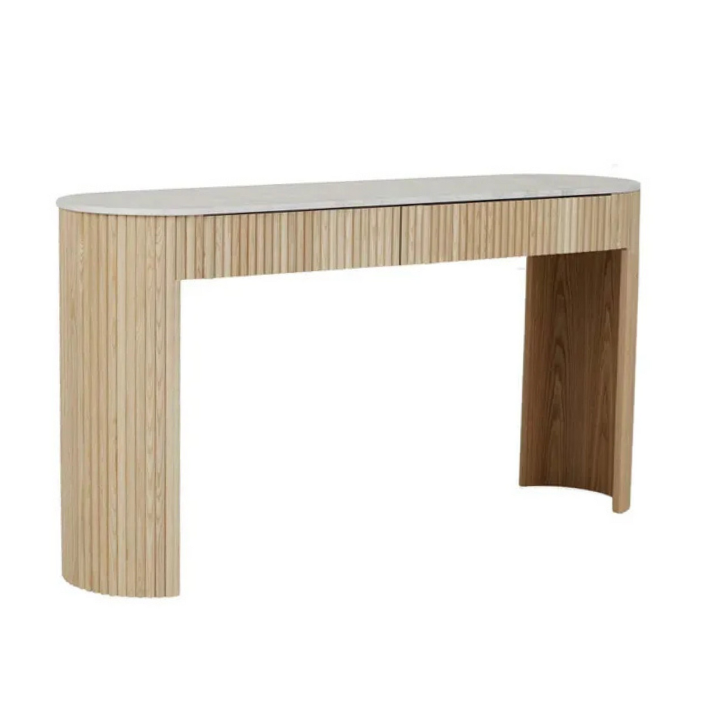 Benjamin Ripple Grand Marble Console by Globewest