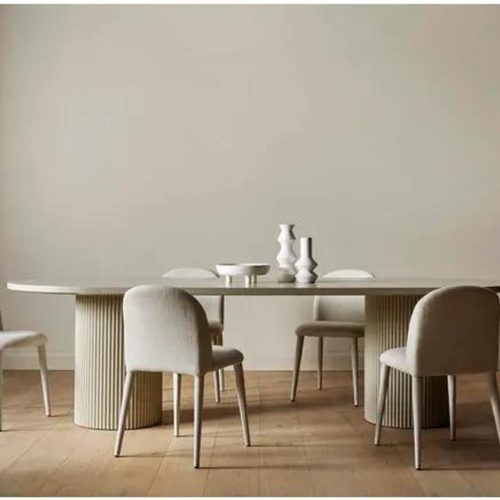 Benjamin Ripple Oval Dining Table by GlobeWest