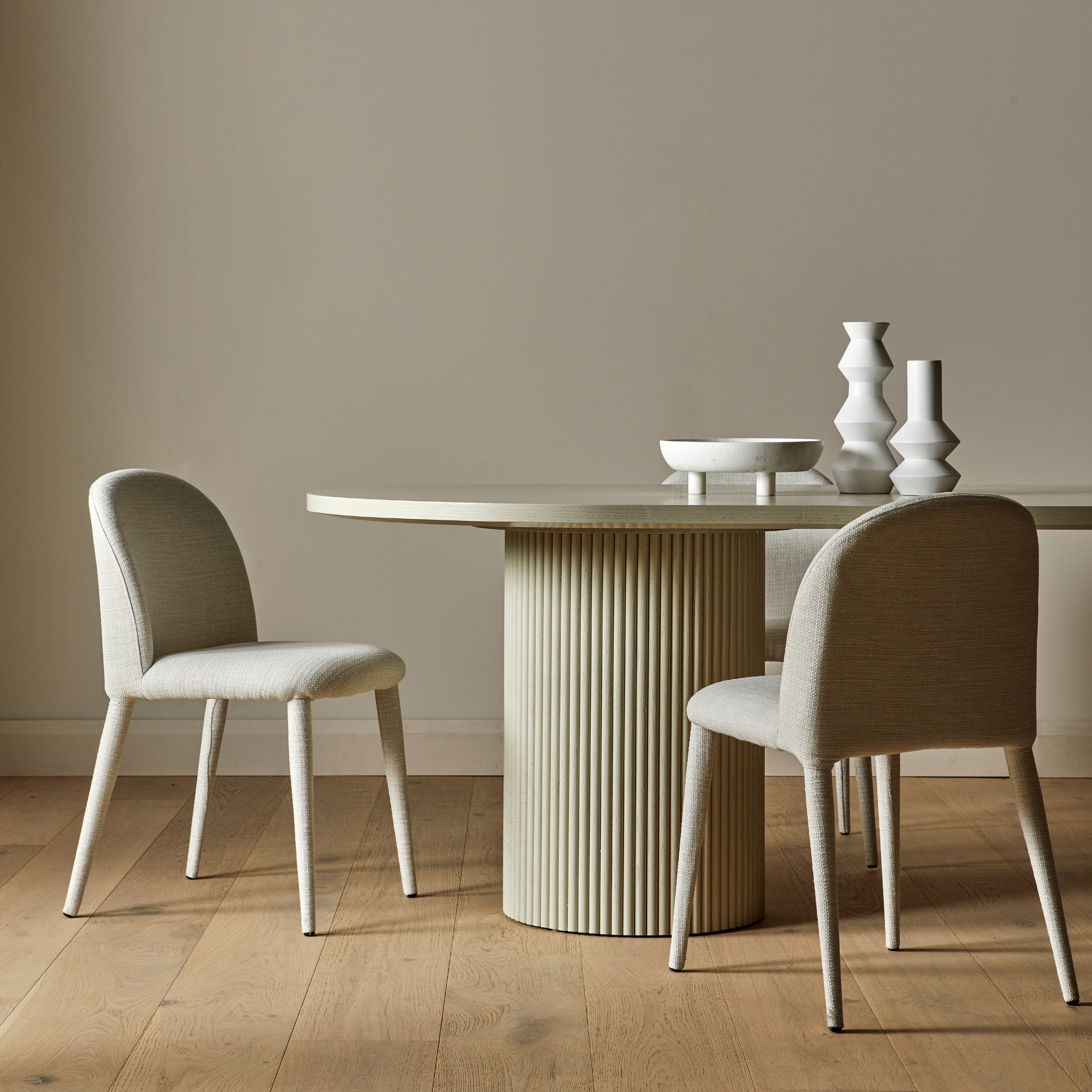 Benjamin Ripple Oval Dining Table by GlobeWest
