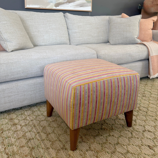 Soho Ottoman Zepel Lucia Bouquet Ex Display