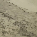 Oberon Crescent Marble Storage Unit - Matt Ocean Marble - Smoked Ash by GlobeWest